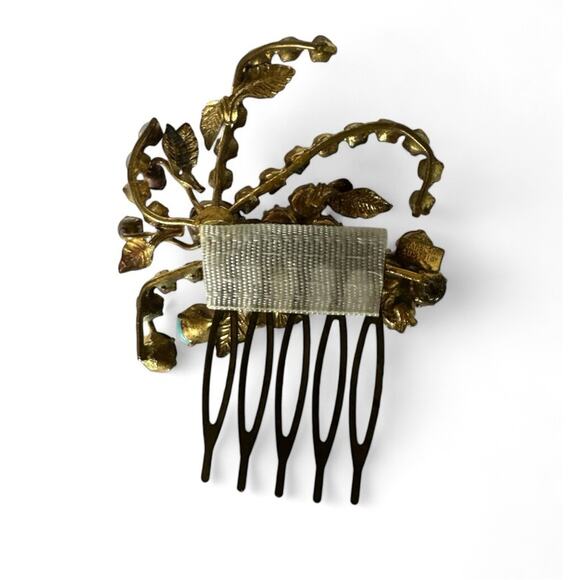 Bridal Hair Comb Vintage Hair Jewelry Art Deco Wedding Clips - Picture 2 of 4